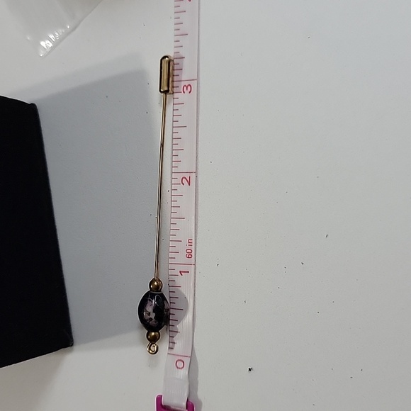 Vintage Blue Cloisonné Hat Pin Stick Pin - Picture 6 of 6